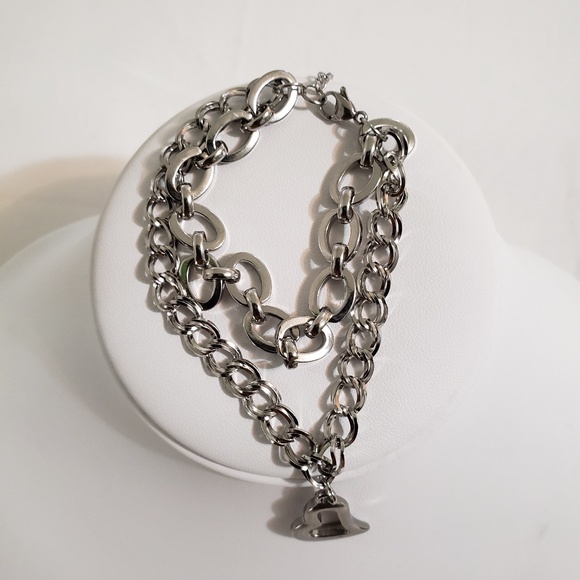 Stainless Steel Multi-Layer Heart ❤️ Bracelet - Picture 2 of 4